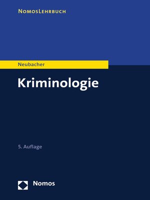 cover image of Kriminologie